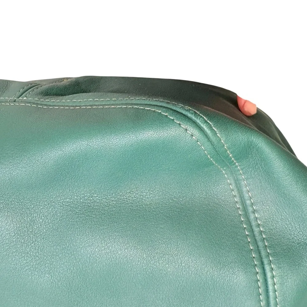 Coach rare vintage green leather large soho bag 4082 - Picture 7 of 14